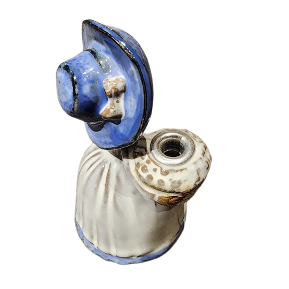 Vintage German Mini Little Girl Candle Stick Holder NWOT - Picture 2 of 4